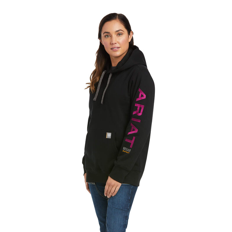 Sudadera Con Capucha Ariat Rebar Graphic Negras Mujer - Chile 756-QNSAYL